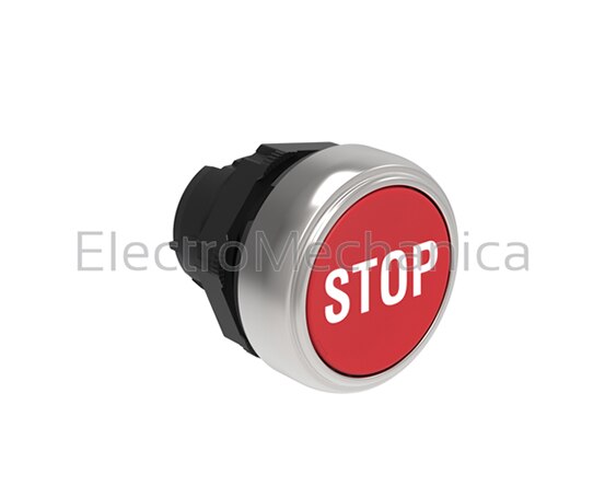 LPC B1134 FLUSH RED "STOP" P/BUTTON ACT