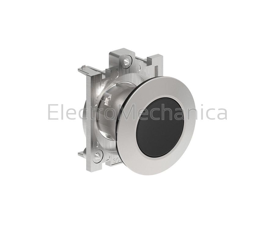 LPF B102 30MM FLUSH BLK MOM P/BUTTON ACT