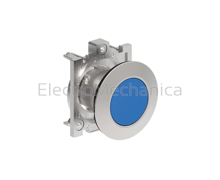 LPF B106 30MM FLUSH BLU MOM P/BUTTON ACT