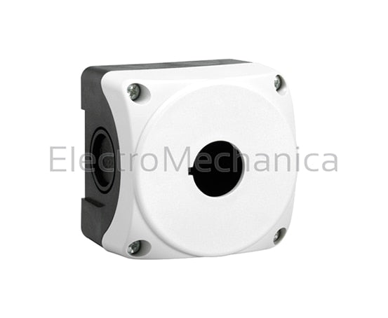 LPZ P1A8 1 HOLE EMPTY P/BUTTN STATION-GREY