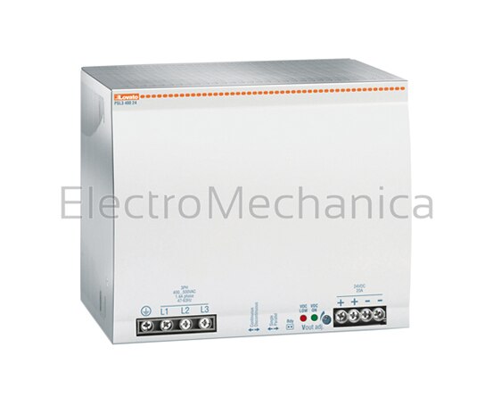 PSL348024 P/SUPPLY 3PH 24VDC 480W RAIL MNT
