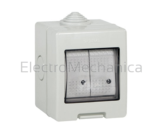 136.5122-303 16A 2x1P IP55 SURFACE MNT SWITCH