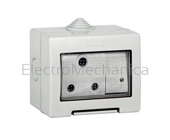 136.5123-414 15A IP55 2P+E SURFACE SWTH SOCKET