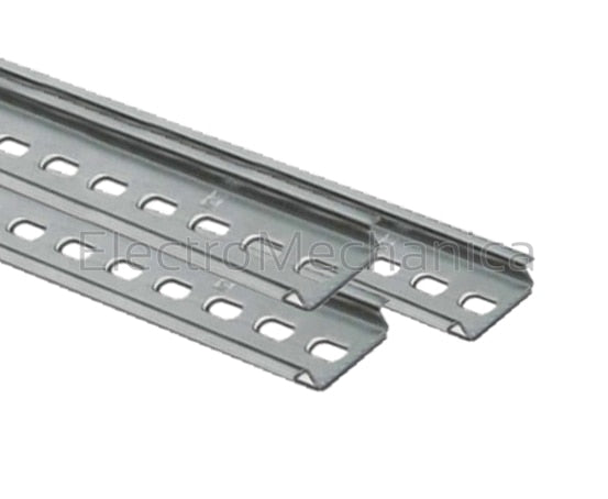 TS35/F6 INOX DIN35 SS MNT RAIL PERF D7