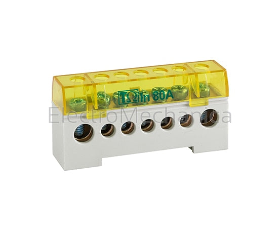 ITB1000 7WAY RAIL MNT TERMINAL BLOCK GREY