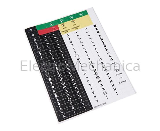PRET0215PE LABEL SHEET OF PENDANT SYMBOLS