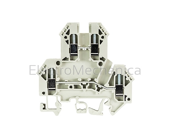 57.403.7055.0 4mm2 RAIL MOUNT 2 TIER TERMINAL